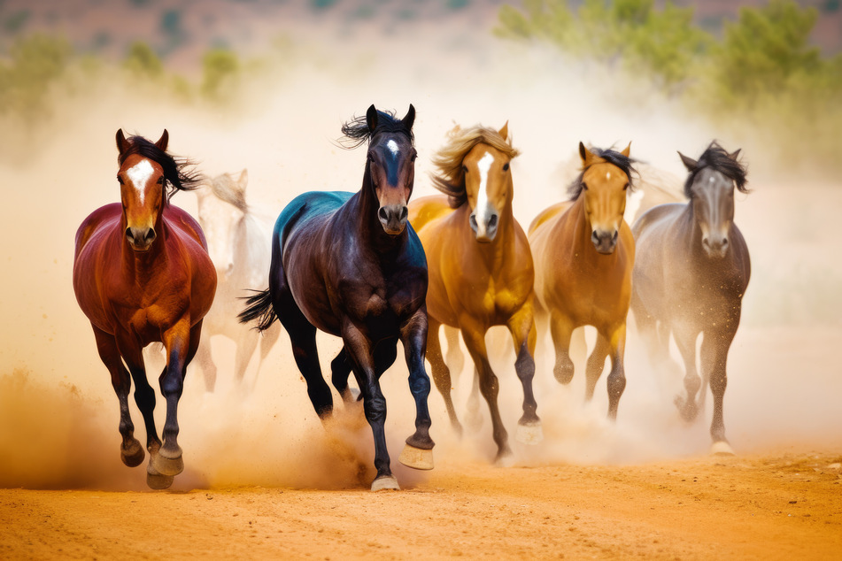 Caii pot atinge viteze de 16 până la 27 km/h atunci când galopează.