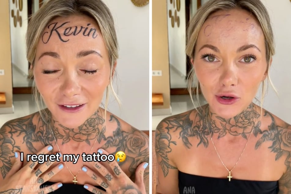 Ana Stanskovsky a recunoscut că tatuajul ei pe frunte nu era real.